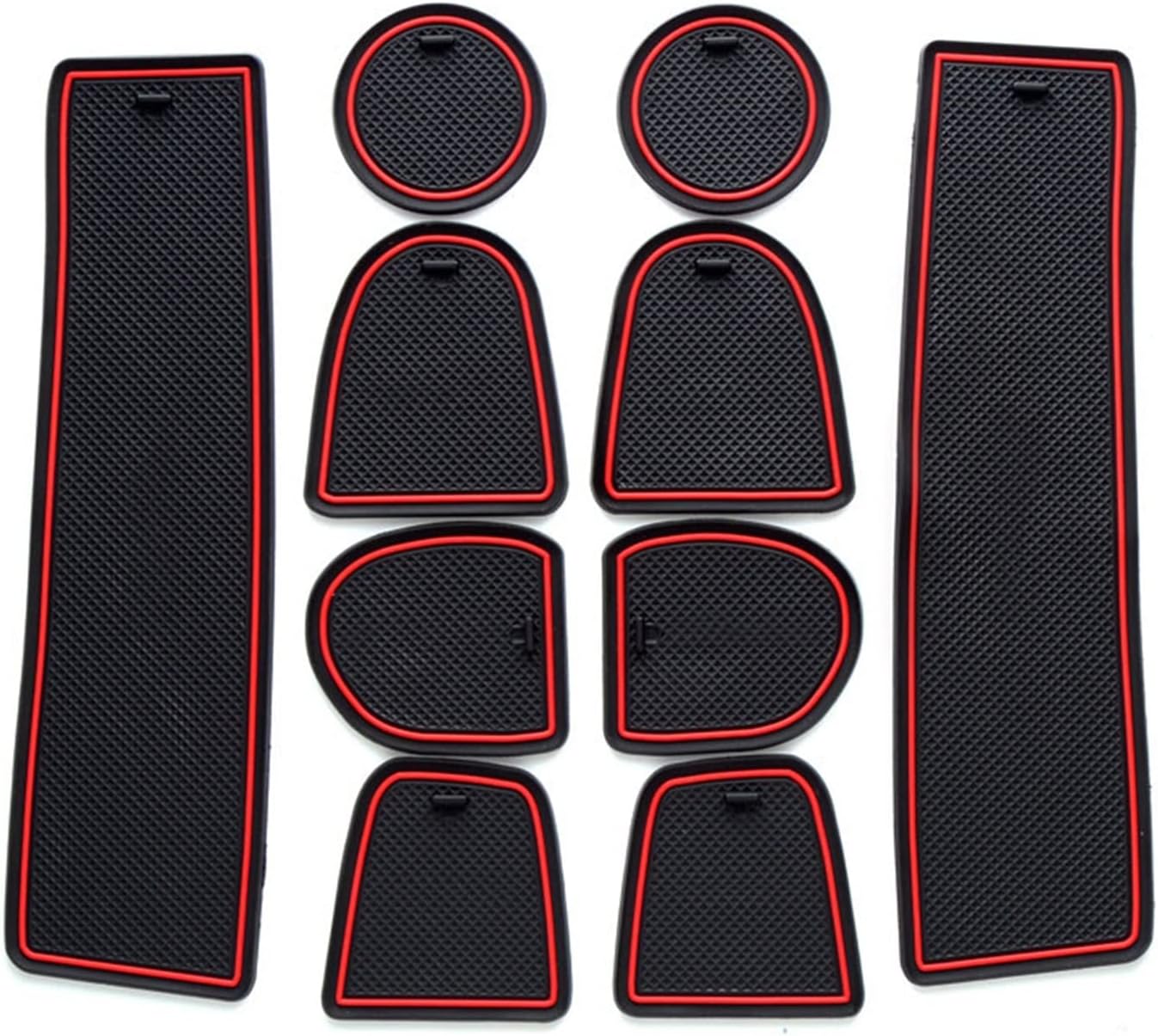 Car Interior Dcoration Mat for Infiniti QX60 JX35 QX80 QX30 2010-2020 Gate Slot Pad Interior Door Groove Mat an-Slip Dust (for QX30)