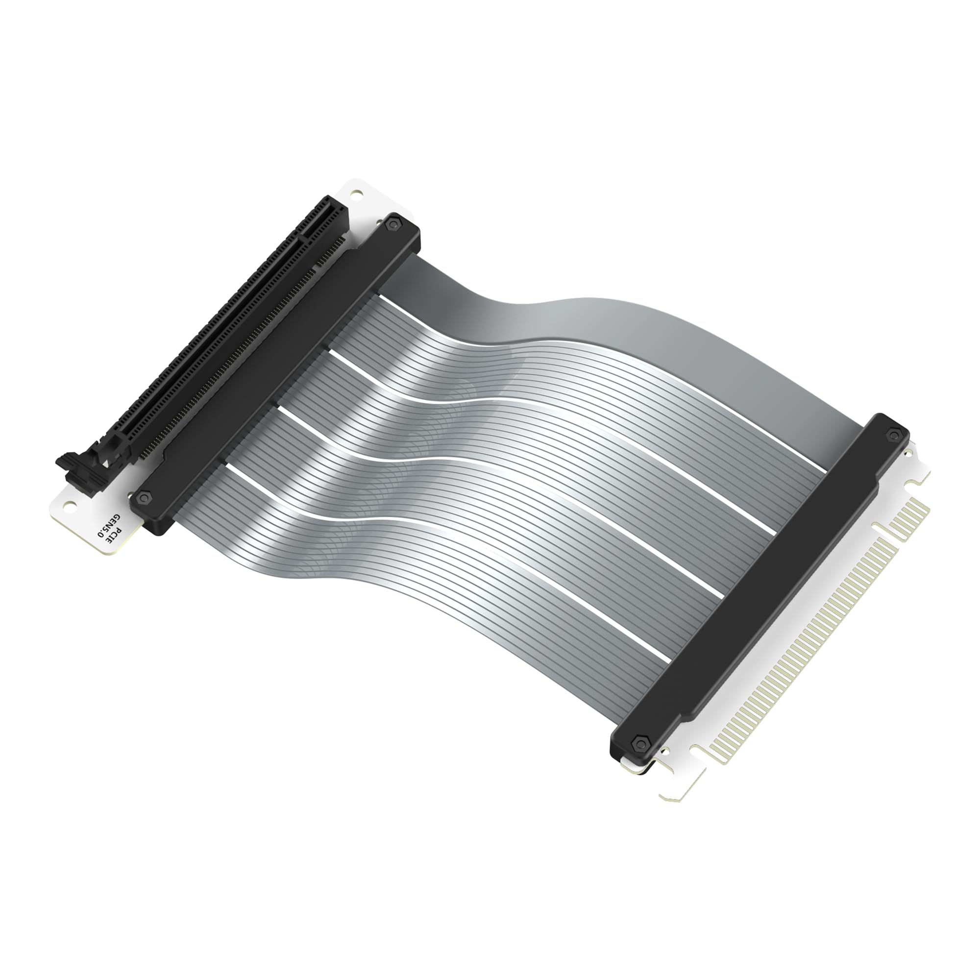 Cooler Master Porta schede GPU verticale Gen5 con cavo riser PCIe 5.0 x16, supporto per scheda grafica regolabile per custodie E-ATX, ATX e Micro-ATX, supporta GPU a triplo slot, bianco