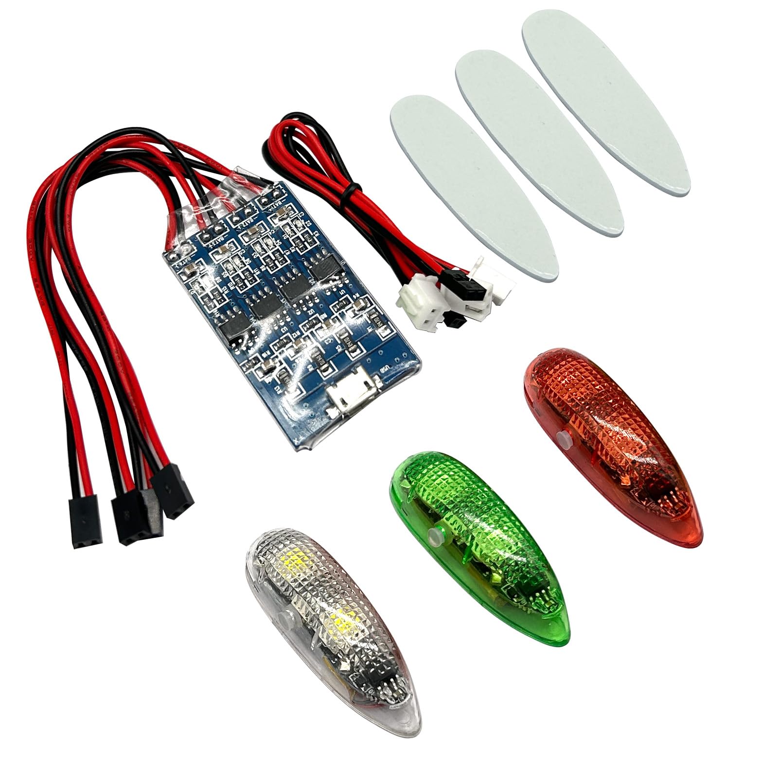 Wireless Navigation Light V3 Waterproof Aviation Model Explosion Flashing LED Light Suitable for FPV RC Aircraft Crossing Locomotive Model Water Surface Ship Night Flight