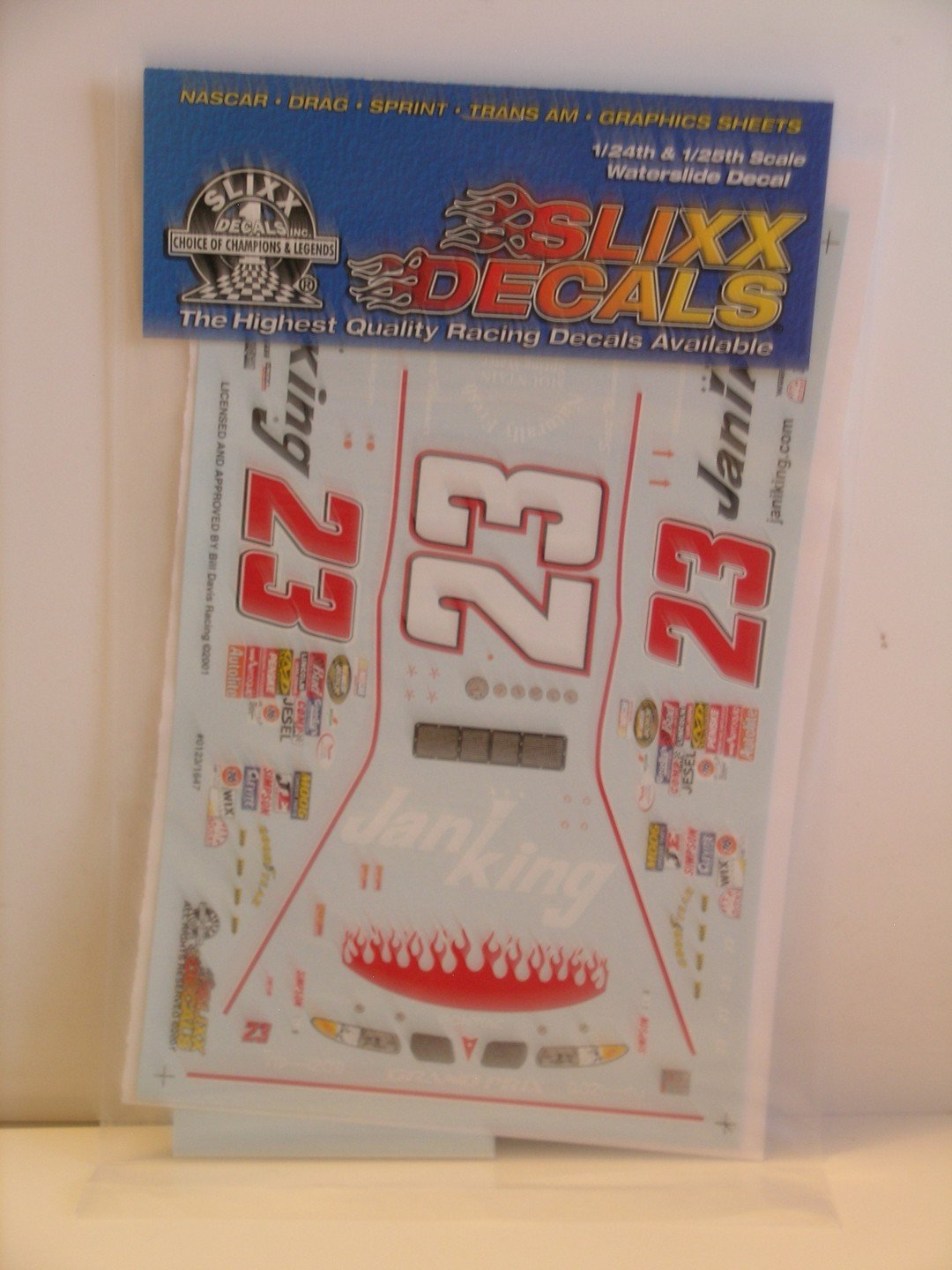 Slixx Decals"JaniKing Markings for '98 - '99 Revell Pontiac"