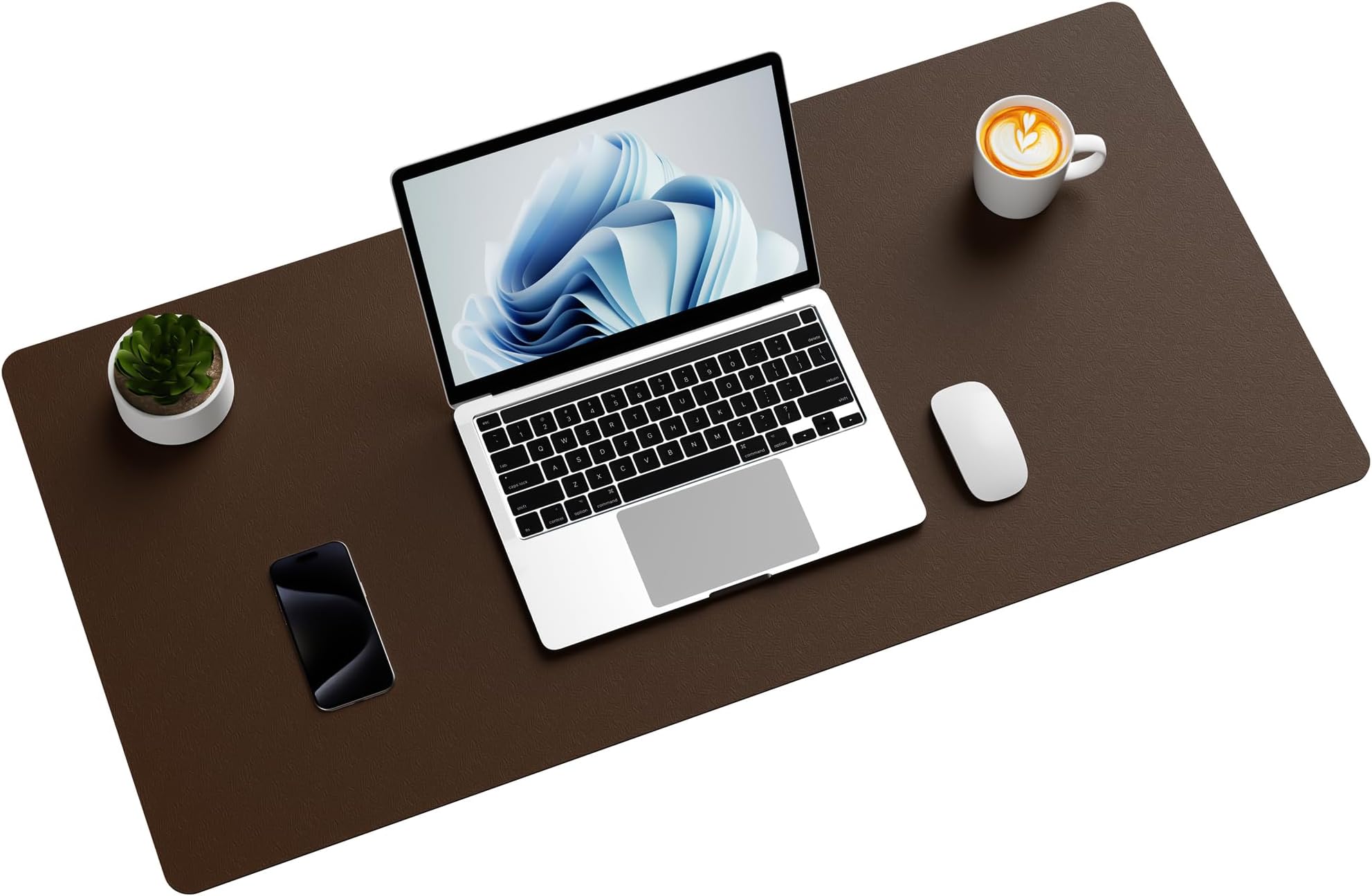 Amazon.com : Aothia Genuine Leather Desk Pad, Large Mouse Pad, Real ...