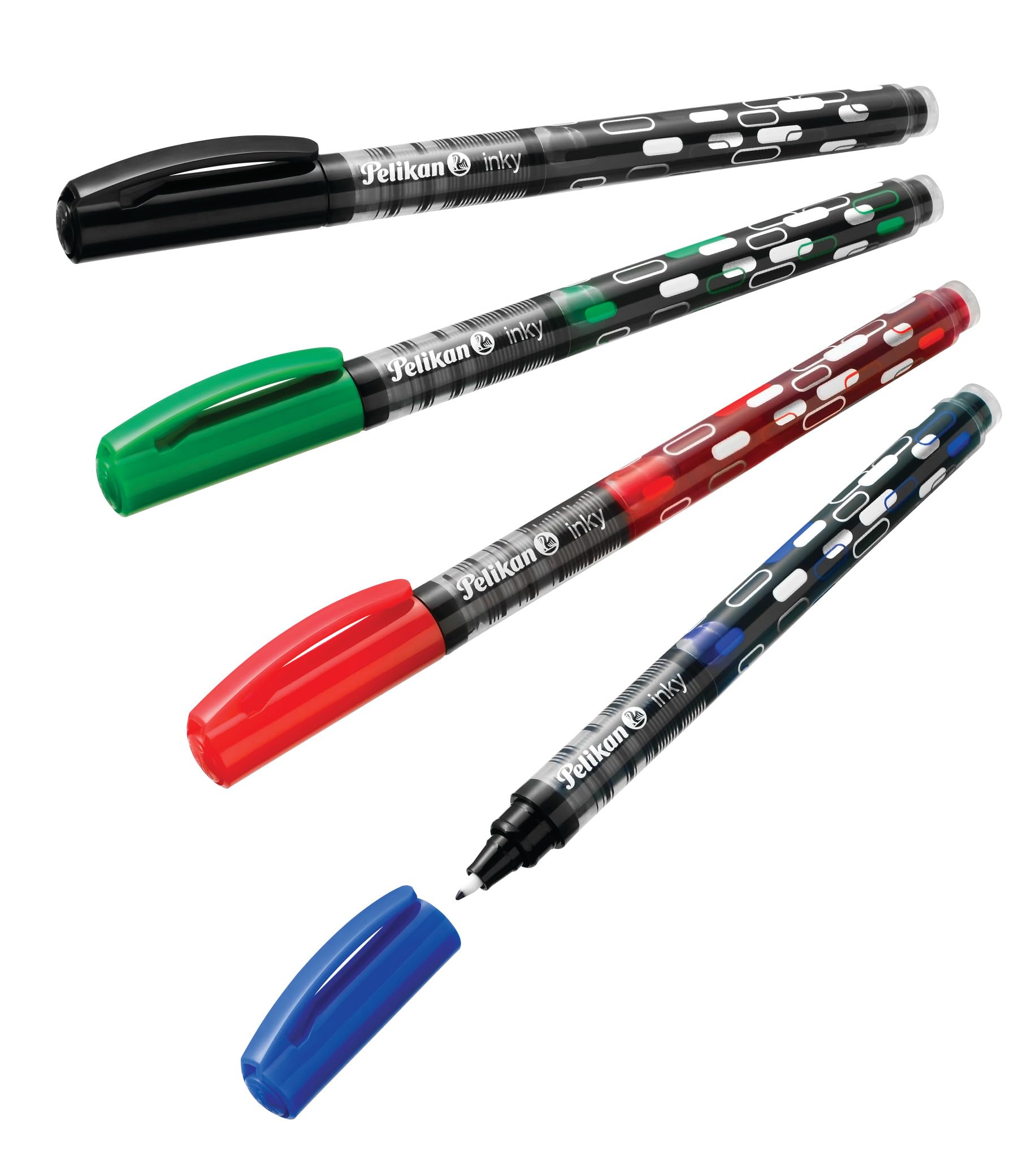 Pelikan Tintenschreiber Inky 273, sortiert in blau, schwarz, grün und rot im Display, 50 Stück