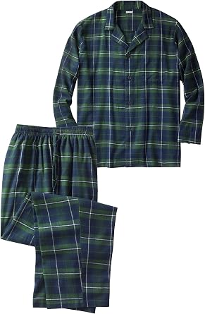 KingSize Plaid Flannel Pajama Set
