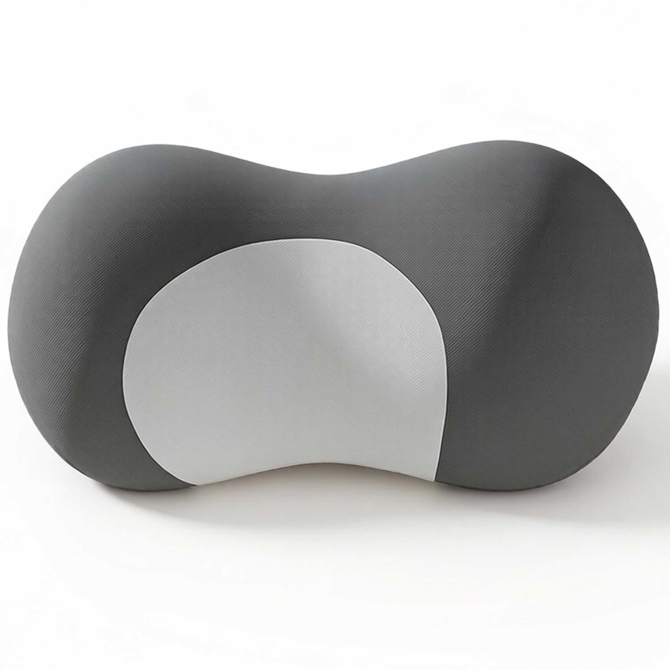 Xdyyjrasa Neck Pillow for Office Chair -Car Neck Pillow with Strap, Memory Foam Ice Silk for Office Napping & Driving, Gray 9.4x5.1in
