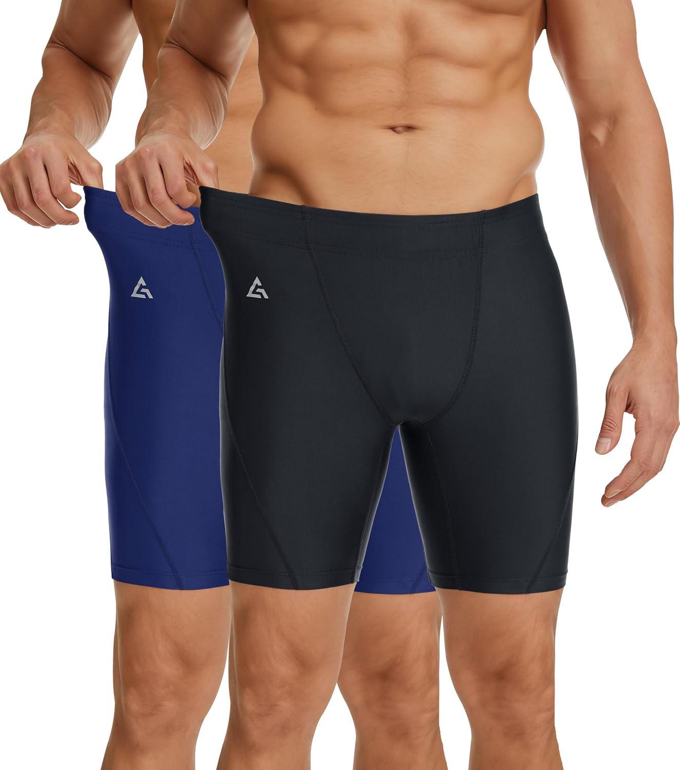 Swim Jammers for Men Quick Dry Racing Training Professional Athletic Swimsuit Swimming Chlorine Resistant UPF 50 +