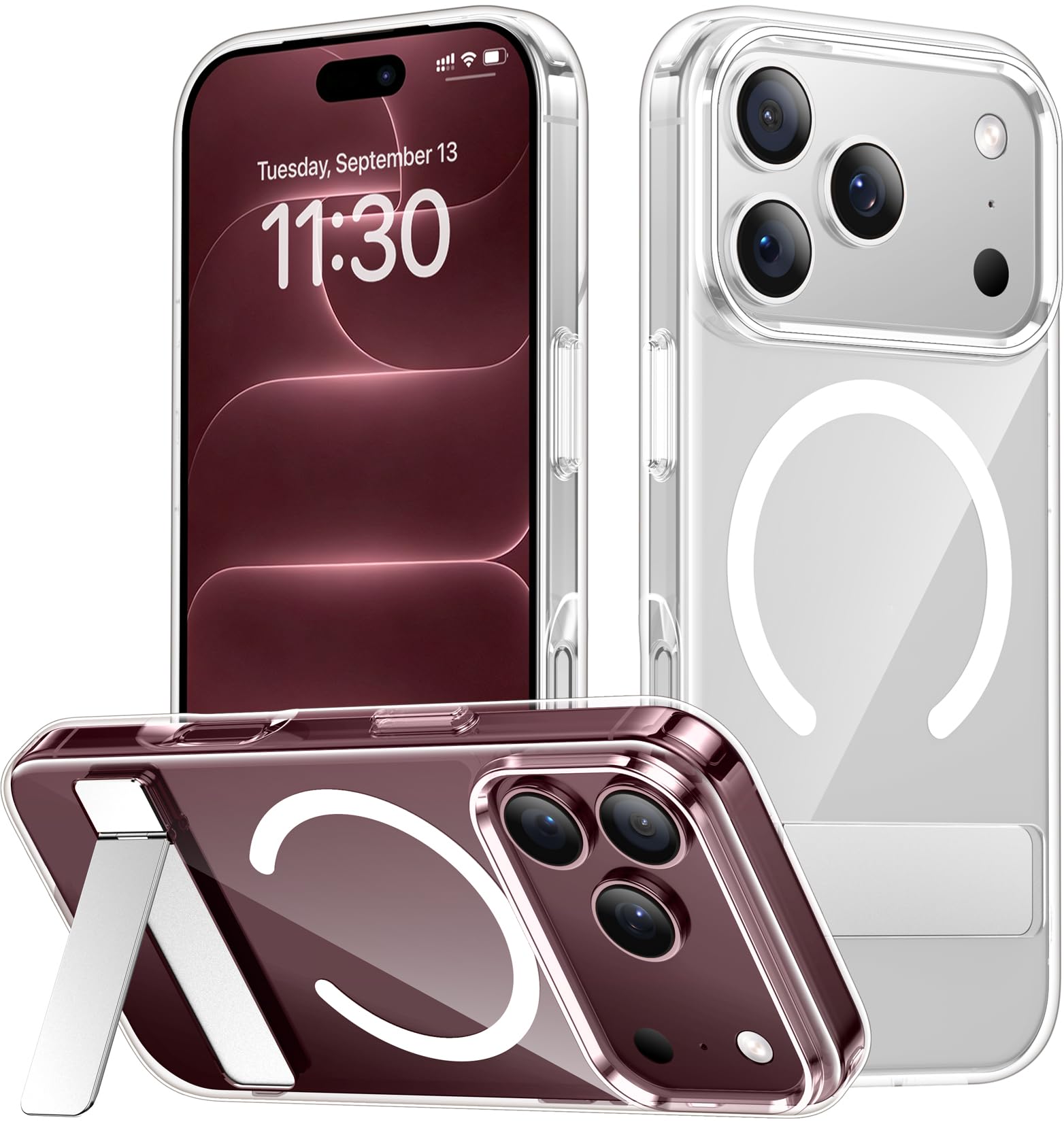 SPIDERCASE for iPhone 18 Pro Max Case/iPhone 17 Pro Max Case,Magnetic,Clear
