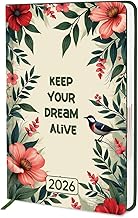 Jhingalala Executive Diary 2026 - Quotes Printed Hard Bound New Year Planner 2026 | 1 Day to a Page Format | 365 Dates Office & Personal Diary For Girls and Women | A5 Size 21x15 cm