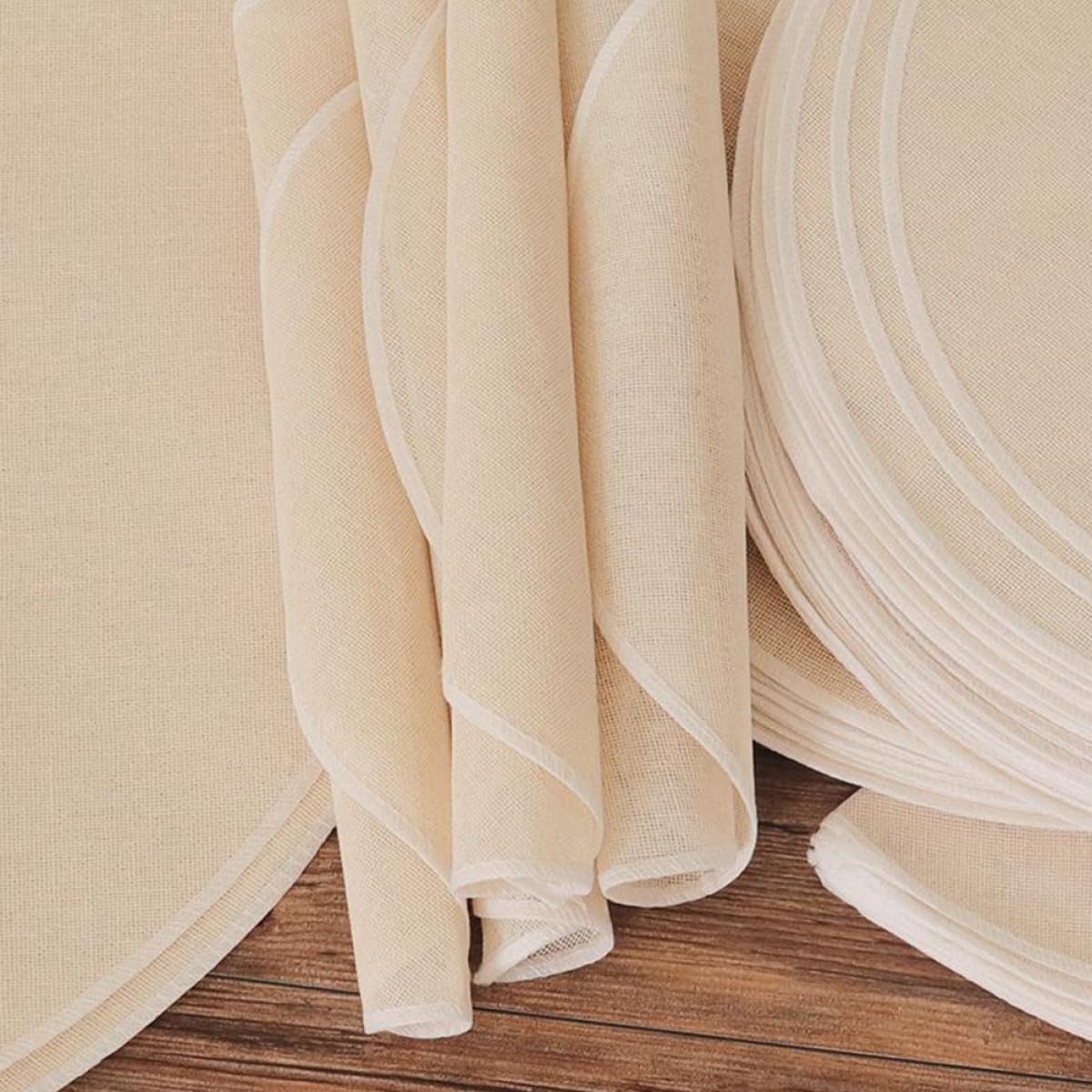 Paños para Vaporera 24 Cm Redondos de Algodón Antideslizantes, Resistente al Calor, Reutilizables, Ideales para Cocinar Dim Sum y Bollos al Vapor en Hogar, Pack de 30 Unidades