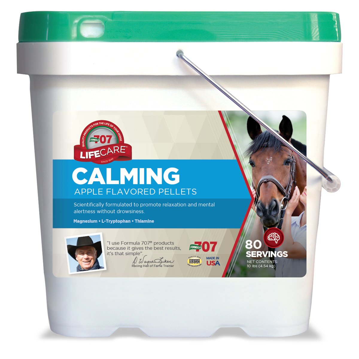 Buy Formula 707 Calming Equine Supplement 10LB Bucket 80 Servings Anxiety and Enhanced Focus