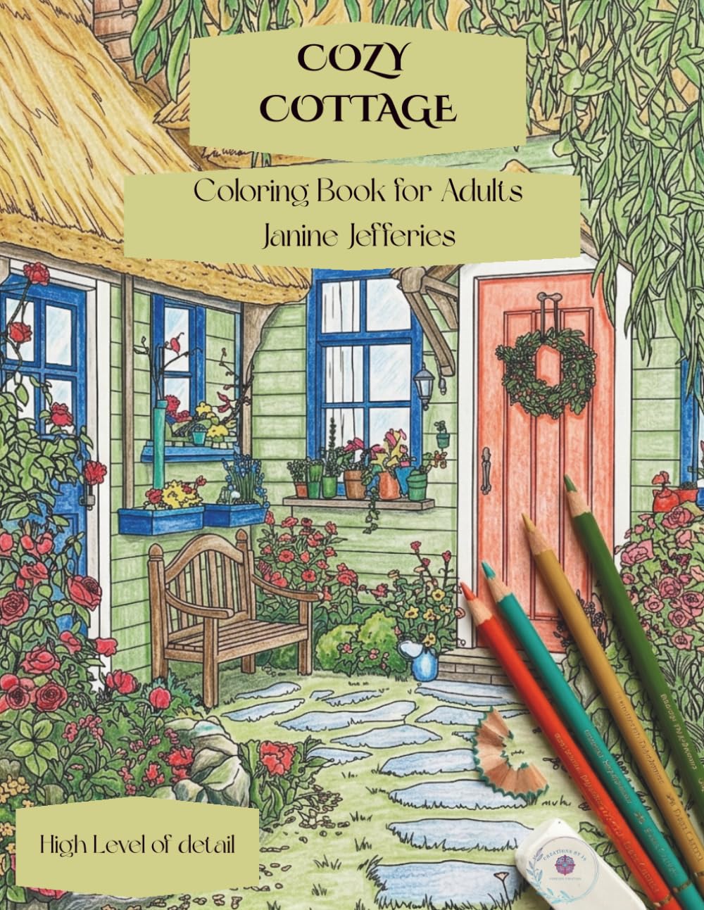 Cozy Cottage: Cottagecore Coloring Book for Adults