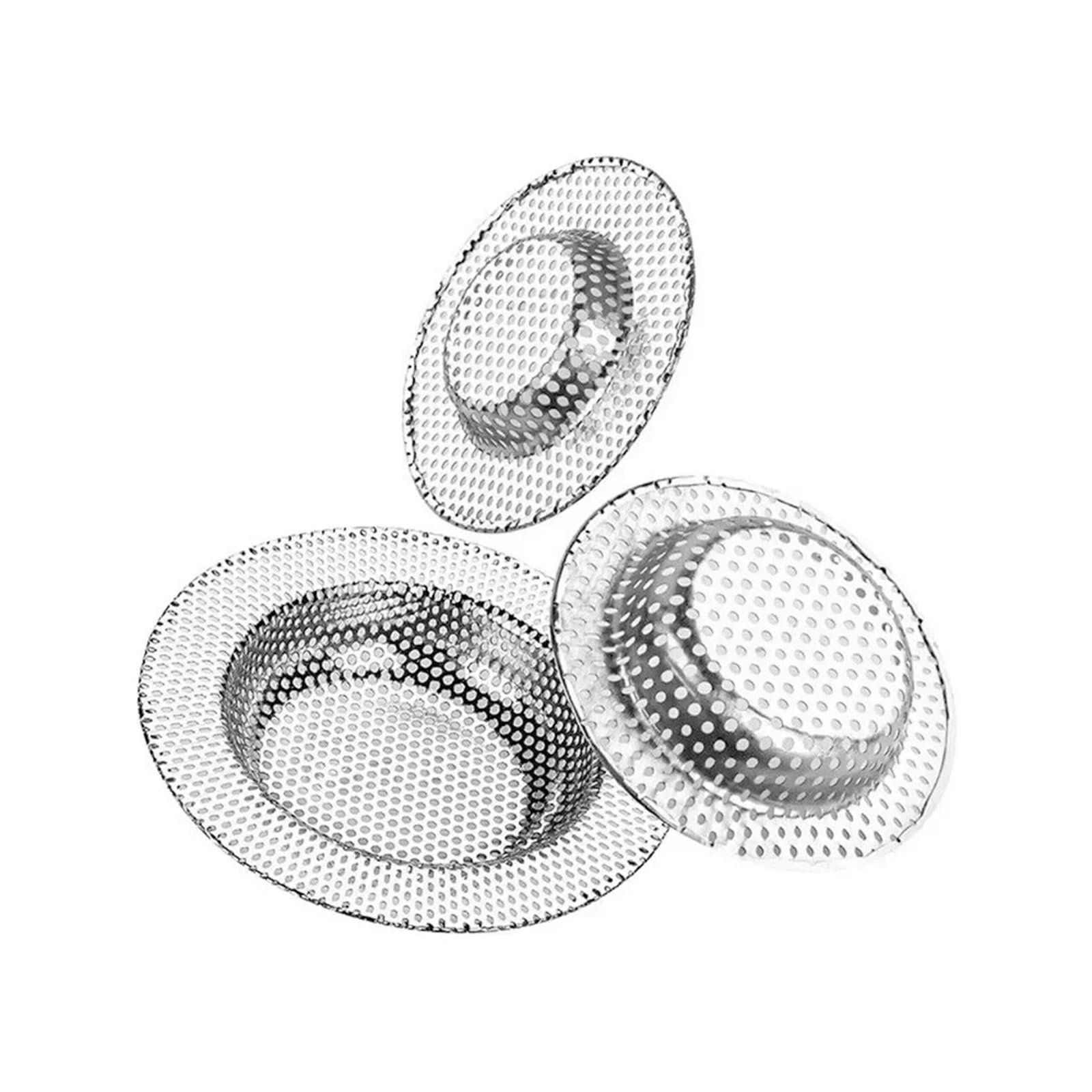 Filtres pour évier, crépine en Maille, Outil de Cuisine, Drain de Sol de Salle de Bain en Acier Inoxydable, Couvercle de Douche, Bouchon de récupération (11,3 cm)