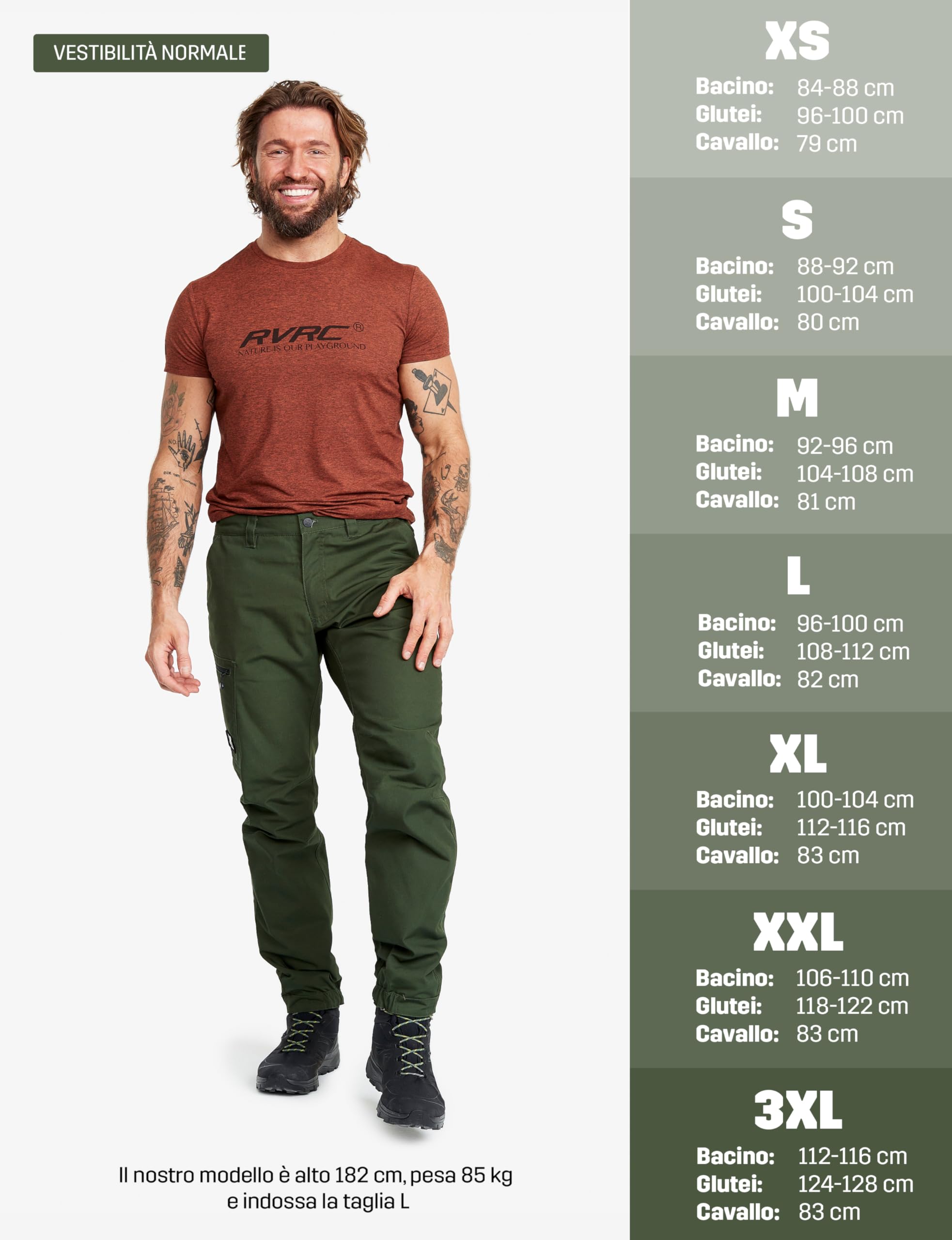 RevolutionRace Outdoor Basic Pants da Uomo, Pantaloni da Trekking per Tutte Le attività All'aperto