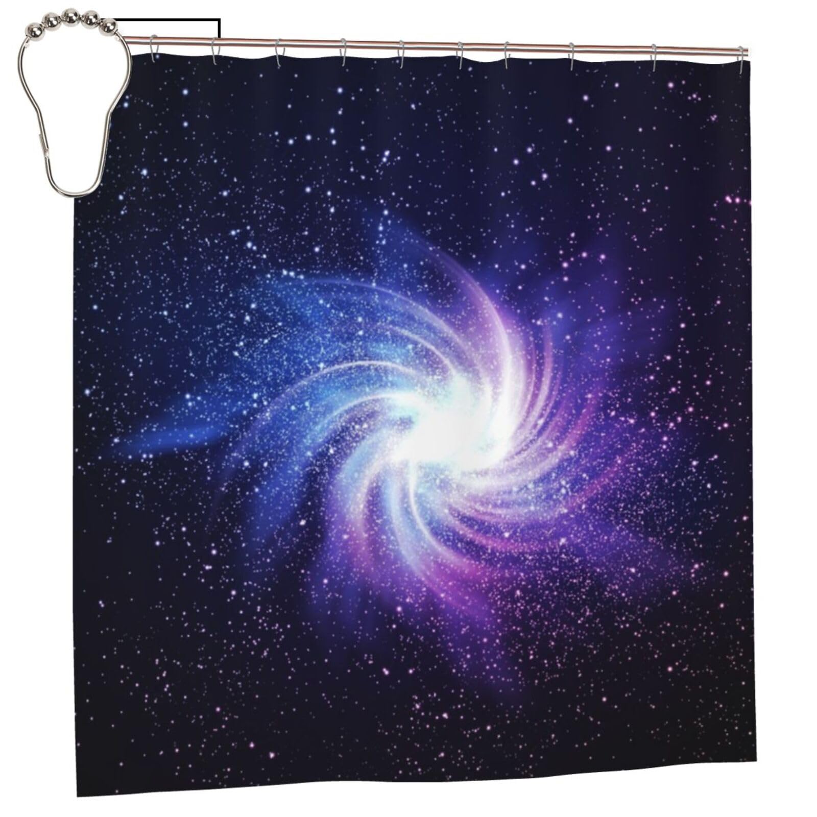 Rideau de douche imperméable tissu polyester moderne TOMPPY décoration salle de bain baignoire