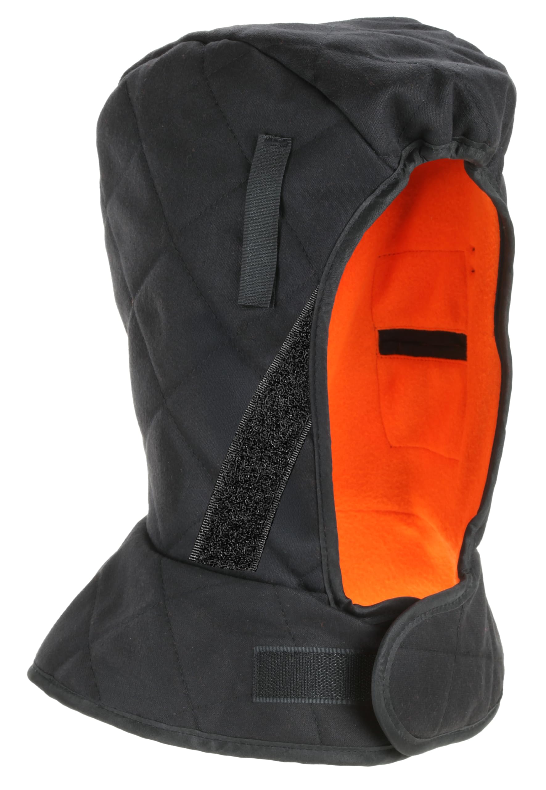 Ergodyne - 16877 Winter Hard Hat Liner, Flame Resistant Outer Shell, Insulated, Shoulder Length, N-Ferno 6877, Black