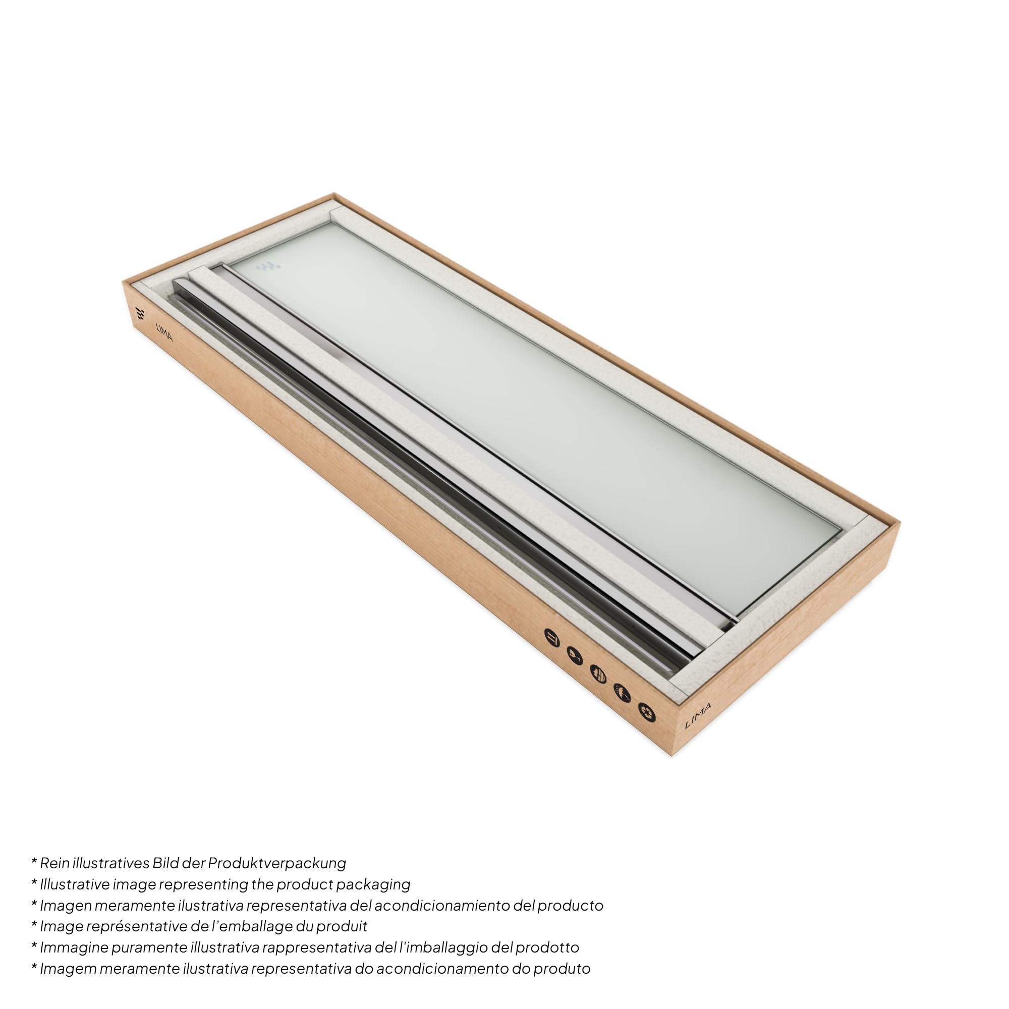 i-flair Duschtür LIMA mit Pendeltüren, 135x195 cm Verstellbereich von 132-136 cm Höhe: 195 cm Nischentür Duschabtrennung aus satiniertem 6mm NANO ESG Sicherheitsglas - DTF 195