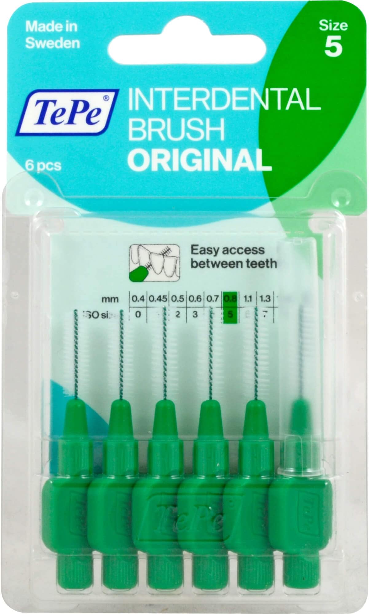 TEPE INTERDENTAL Brushes - Green 0.8MM
