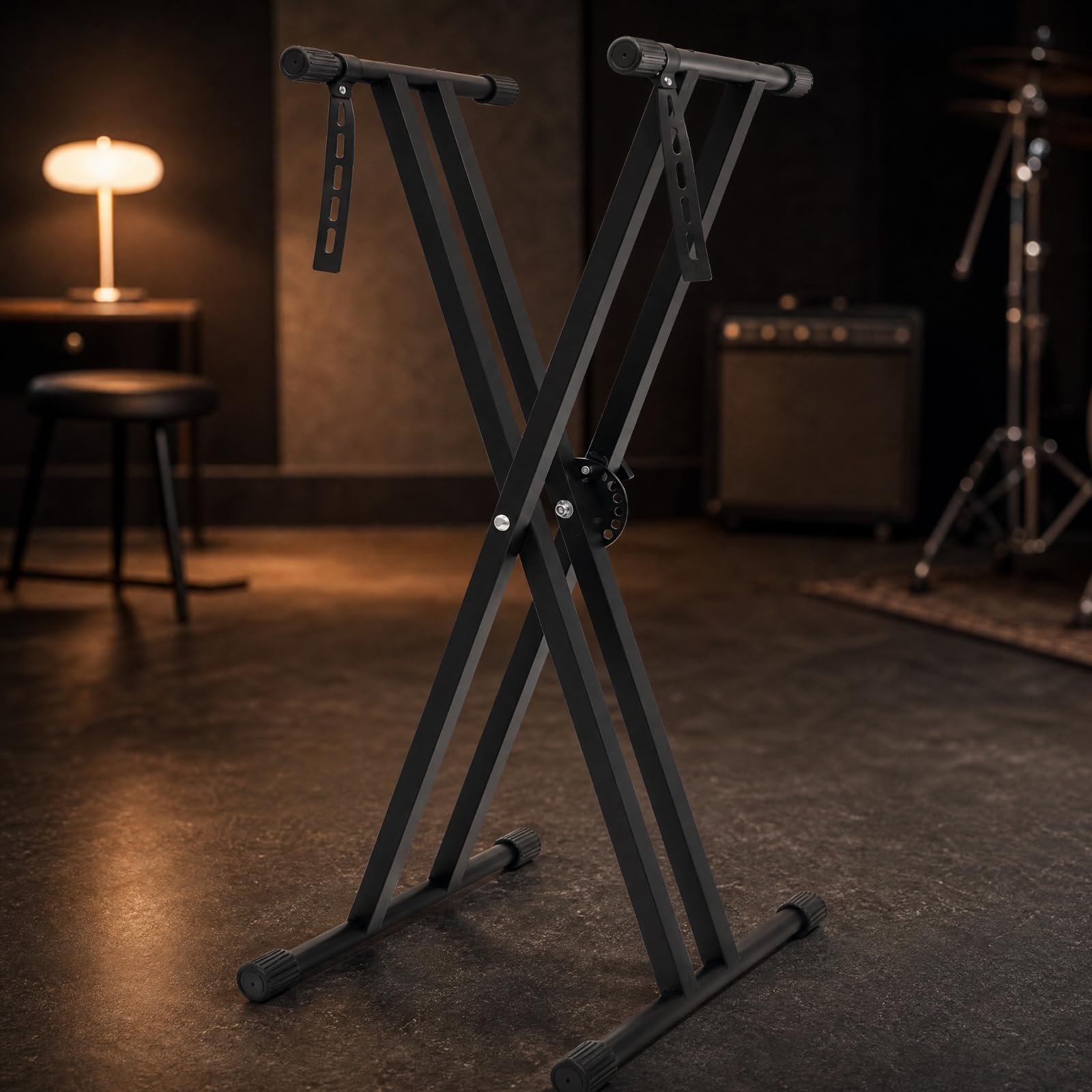 Support Clavier En Fer Antidérapant Stand Clavier Pliable à Cadre En X-Pliable Support Synthétiseur pr