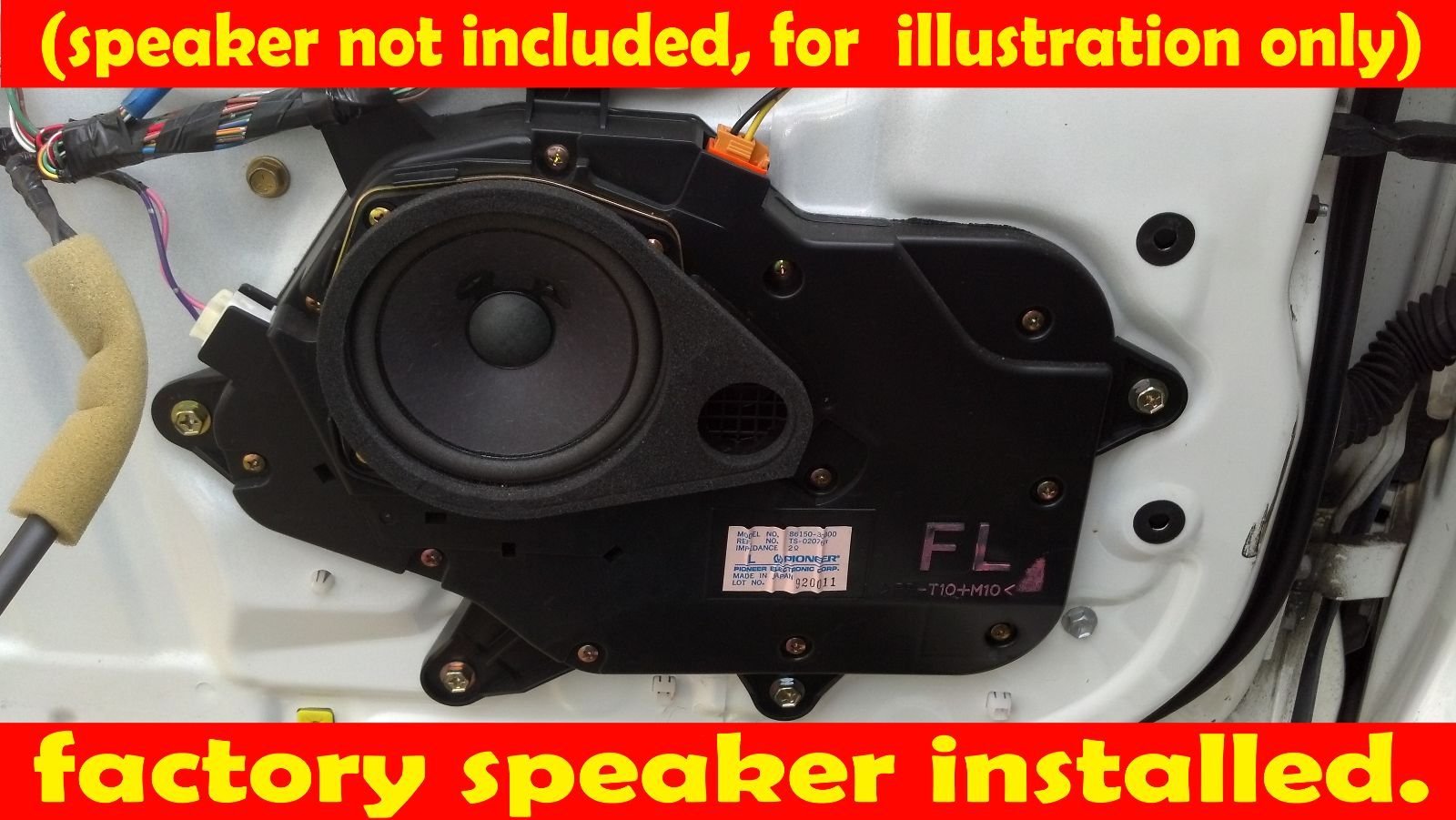 Amazon.com: Front Door Speaker Adapter Spacer Rings Fits 1998-2005