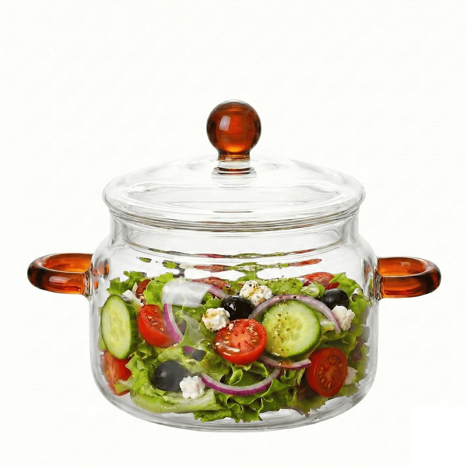 Casserole transparente pour cuisinière et repas sains en famille