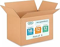 Vista 216 de Cajas largas de envío y mudanza de 28 x 12 x 12 pulgadas (paquete de 10) – Resistencia extra 200 lb vs regulares – Cajas de cartón corrugado