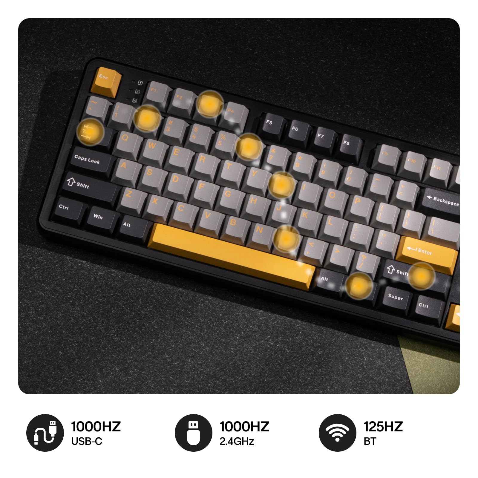 Amazon.com: EPOMAKER Aula F108 Wireless Gaming Keyboard, Full Size