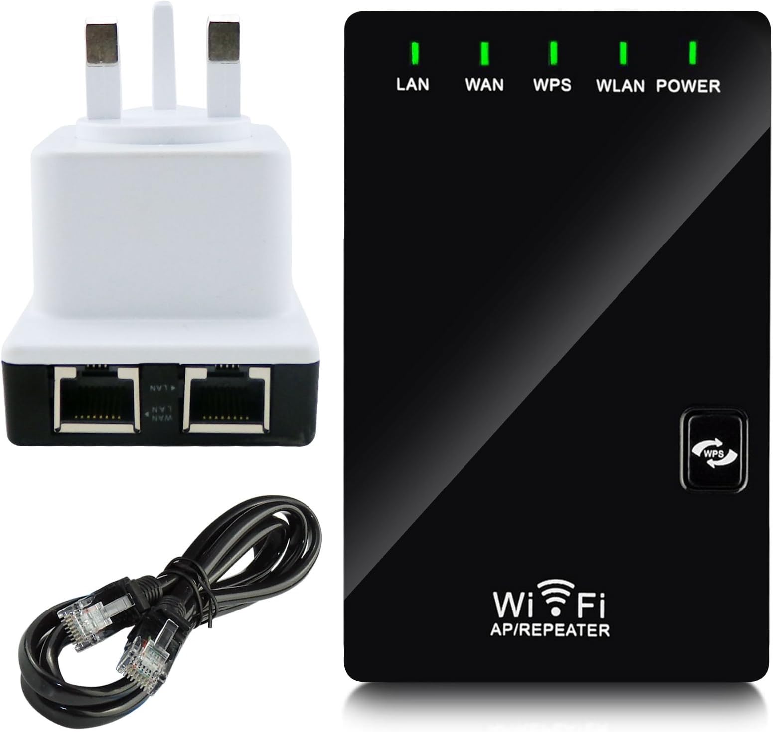 All New 300Mbps WPS Wireless Wifi Router- AP Mode- Wifi Repeater Extender Booster Client Bridge Adapter Complies with IEEE 802.11N/G/B- for SKY HD Box Xbox 360 DreamBox PS3.