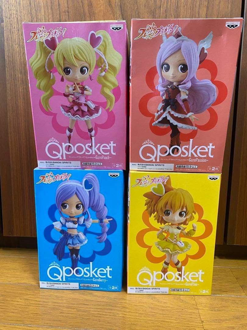 フレッシュプリキュア Qposketキューポスケット 4個セット BANPRESTO