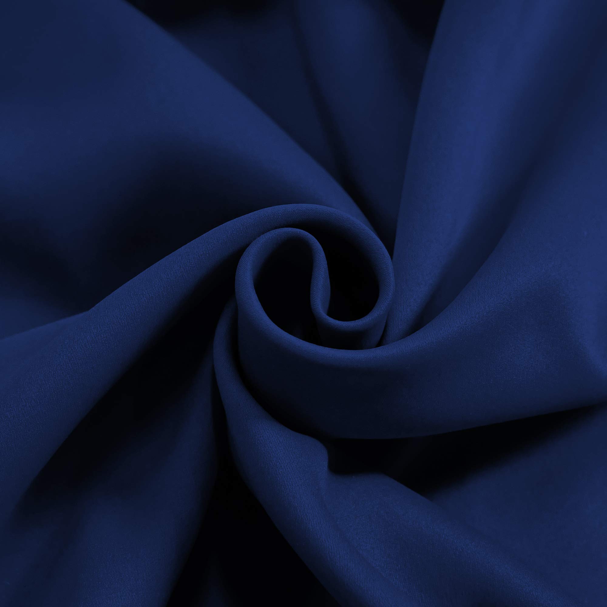 DECOVSUN Cantonnière pour fenêtres de 132 x 45,7 cm - Isolation Thermique - Occultant - avec Passe-Tringle - pour Salle de Bain et Salon - Bleu Marine