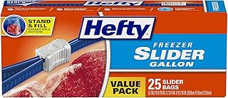 Hefty Slider Storage Bags, Quart, 40 Count