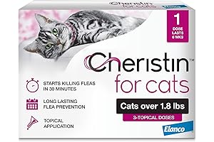 Cat Cheristin Flea & Tick Protection for Cats | 1 Topical Dose flea treatment cat