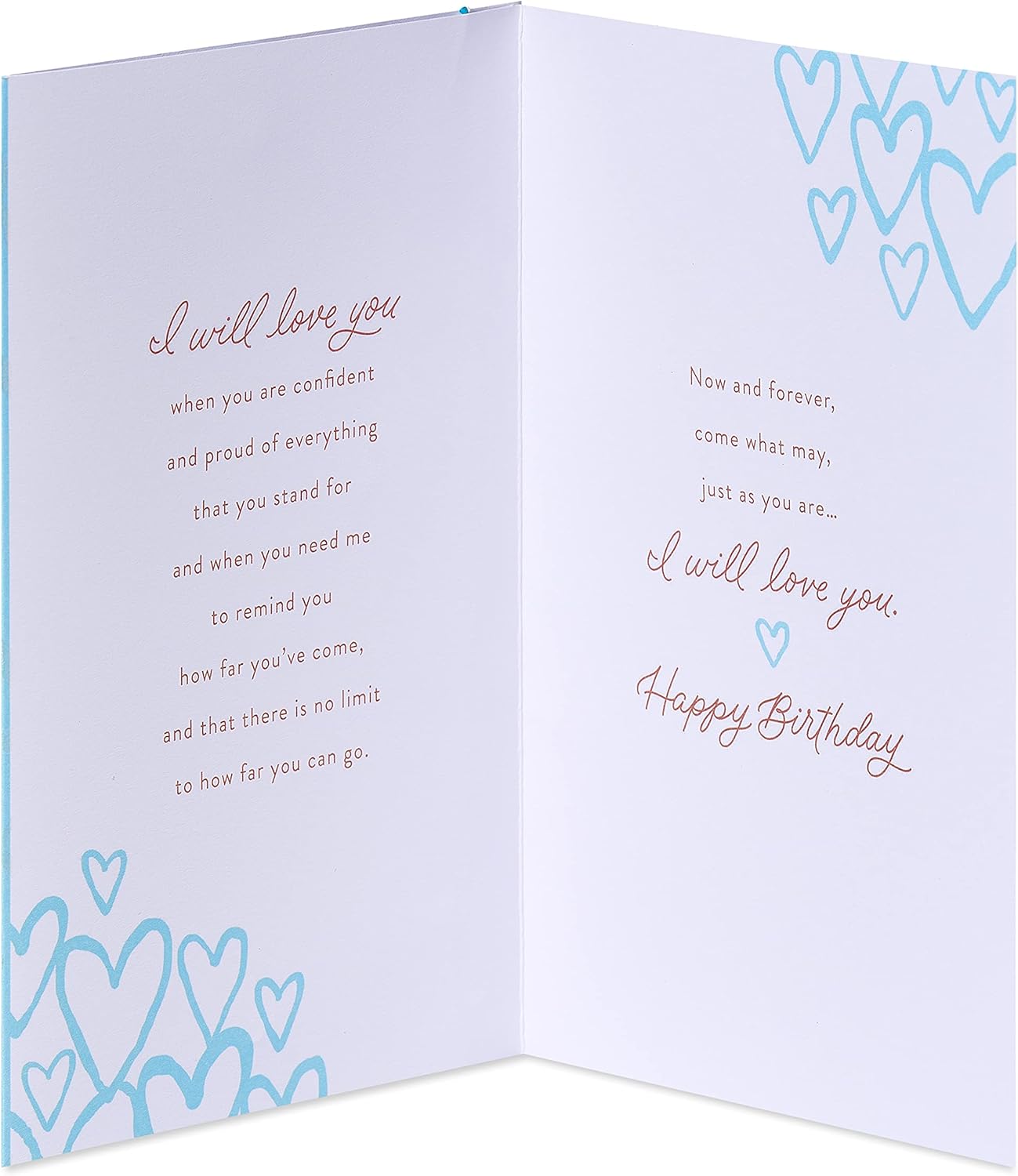 American Greetings Romantic Birthday Card (I Will Love You) - Image 2