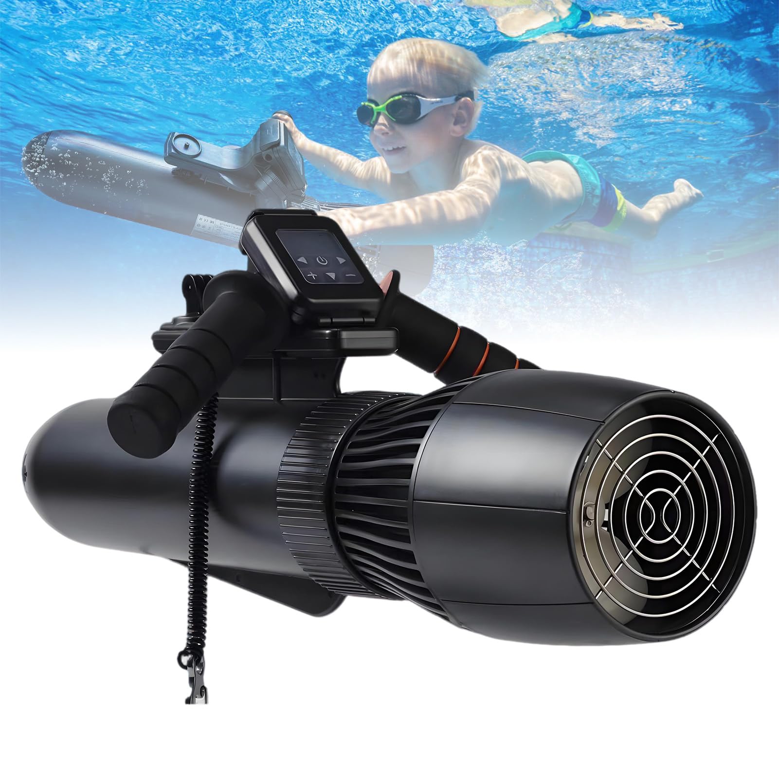 ExoticaBlend 500W Jetski Underwater Marine Scooter 130mins Underwater Thruster SUP Motor for Swimming Pool Sea 16000mAh