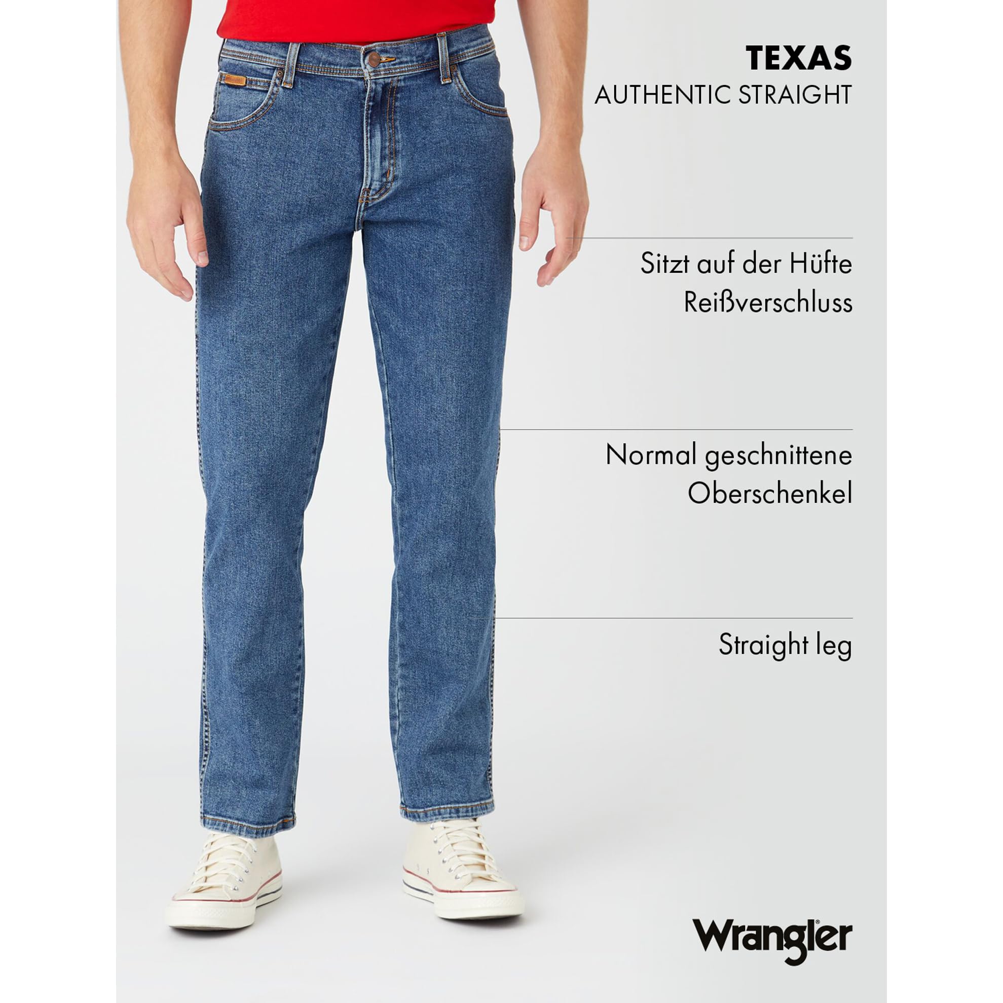 Wrangler Herren Texas Straight Jeans – Bild 3