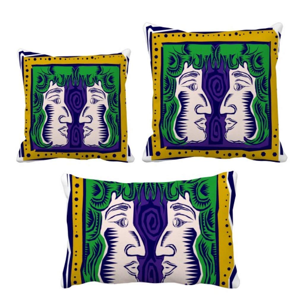 Coussin Gemini DIYthinker en tissu premium imprimé