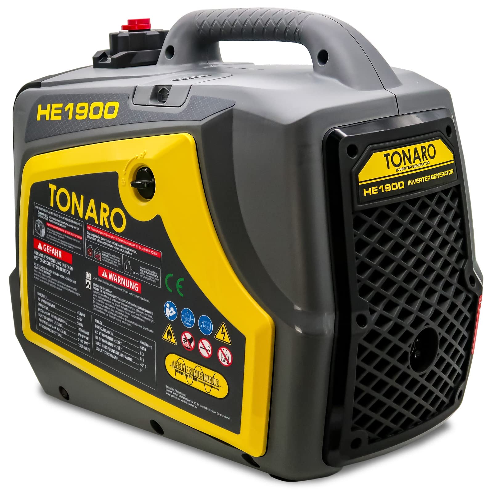 Stromgenerator Dual Fuel Inverter - mobiler 2300 Watt Stromerzeuger Benzin LPG Gas Generator - 4 Takt Notstromaggregat mit AVR-System - Leise Leicht Kompakt - Parallelbetrieb möglich