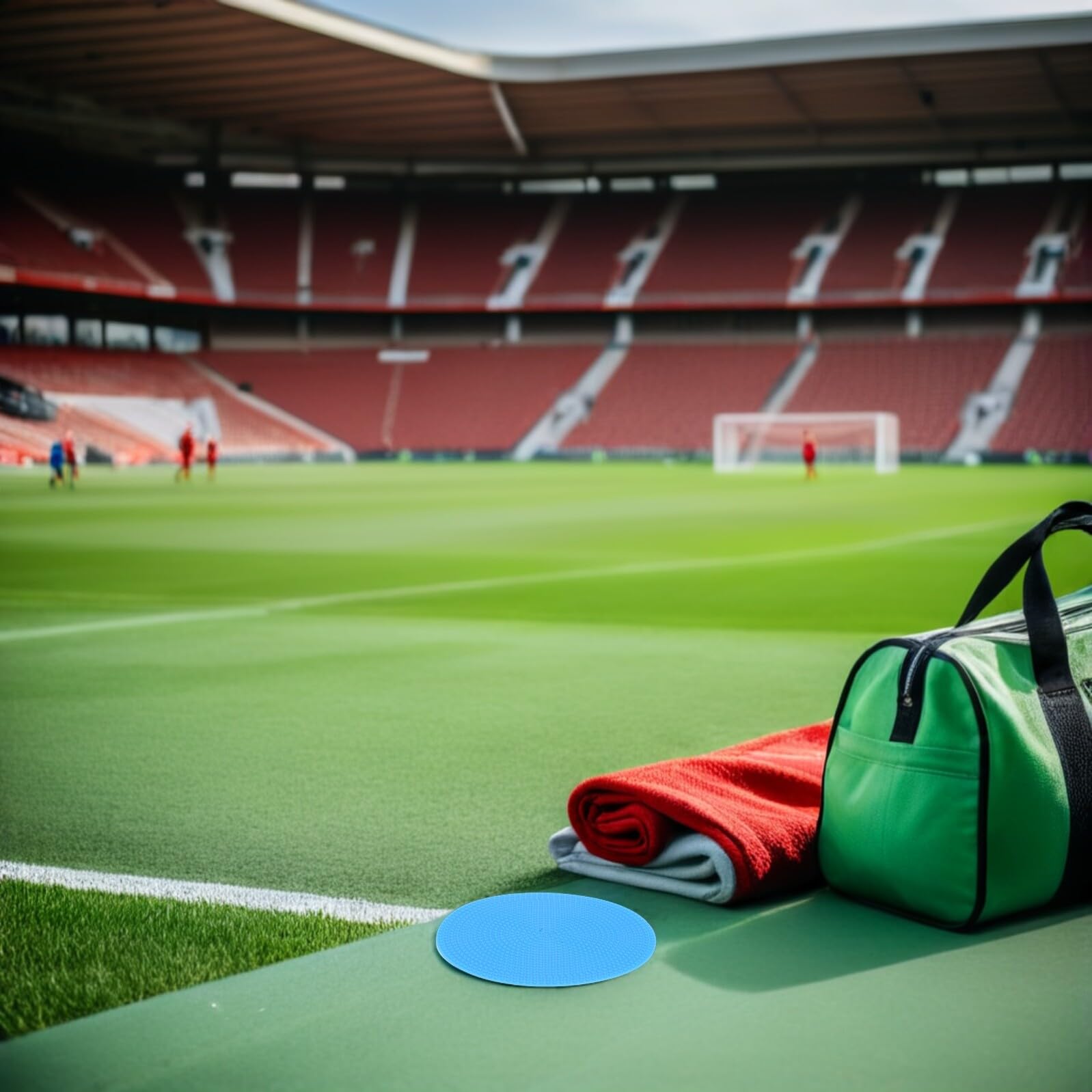 12 Stück Fußball Trainingsmarkierungs Flache Runde Scheiben aus Weichem Material 12cm Durchmesser Farbige Bodenmarkierungen für Sport Schule und Sportunterricht