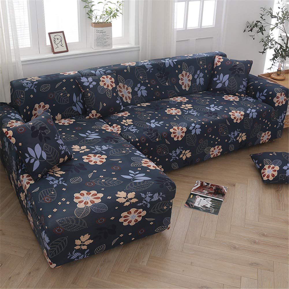 PPDD Simple Printed Sofa Covers Furniture High Stretch Non-slip 1/2/3/4 seat Couch Slipcover Quilting with Armchair Sofa Protector For living room bedroom EtcJ-1 seat (90cm~140cm)