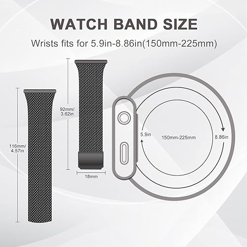 Miniatura 5 de ORIbox Correas de reloj de 0.866 pulgadas compatibles con correas de reloj, Samsung Galaxy Watch de 1.811 pulgadas, correas para Samsung Galaxy