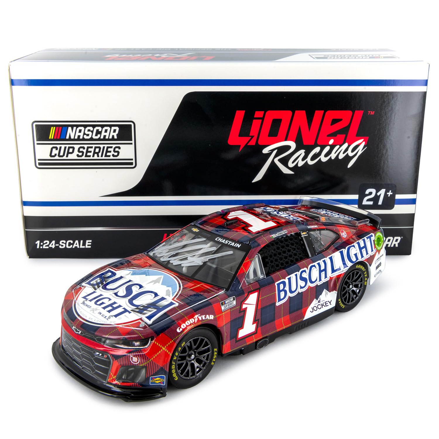 Lionel Racing Ross Chastain Autographed 2024 BL Flannel Diecast Car Hand Signed 1:24 Scale