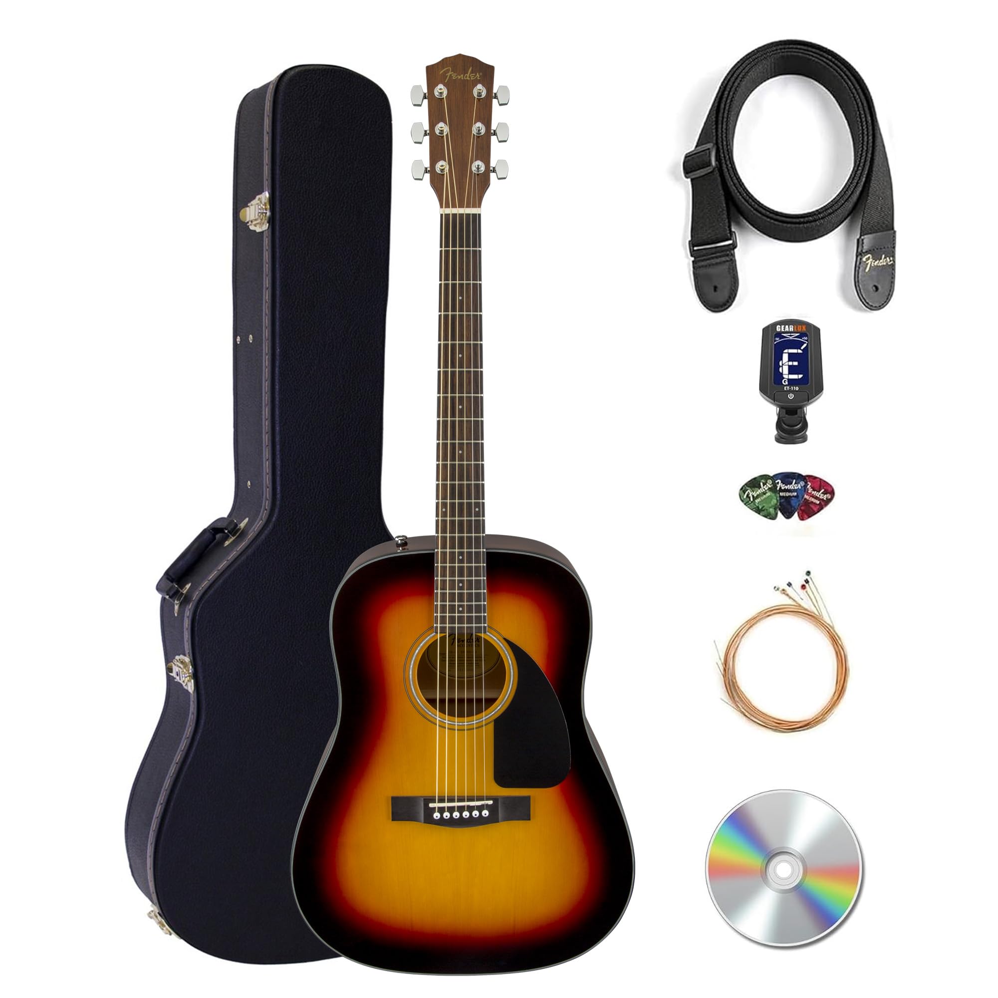 Amazon.com: Fender Classic Design Dreadnought Acoustic Guitar