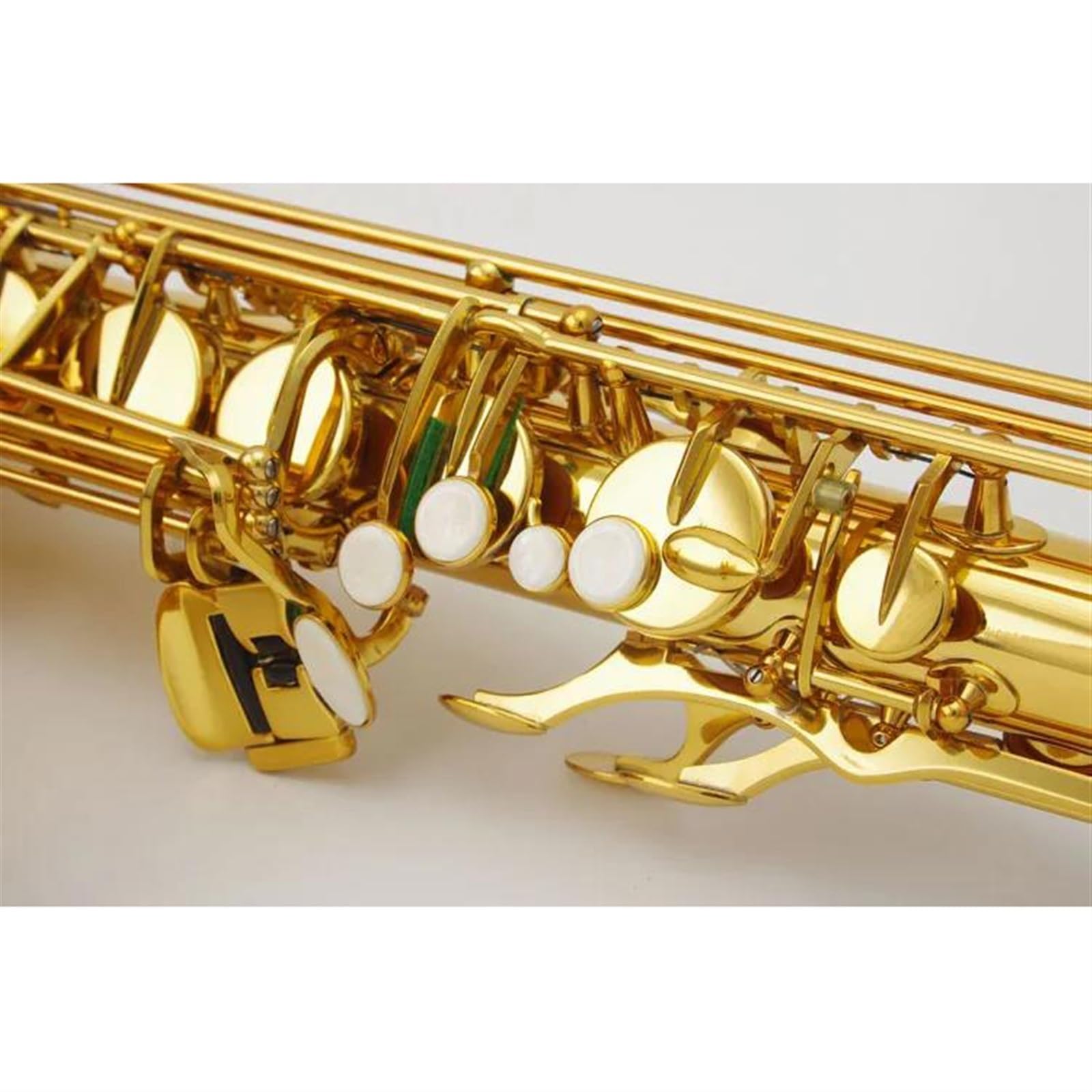 Saxofón Instrumentos Musicales Saxofón Tenor B Latón Lacado Dorado Saxofón Sib Tune Saxofón