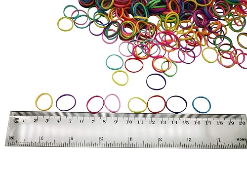 Miniatura 2 de Mini bandas de goma, bandas elásticas suaves, pequeñas bandas de goma premium pequeñas para cabello de niños, trenzas y peinados de boda (1000
