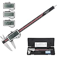 Vista 9 de Adoric - Calibrador digital electrónico, calibre digital electrónico con cuerpo de acero inoxidable y pantalla LCD grande 0-6 pulgadas