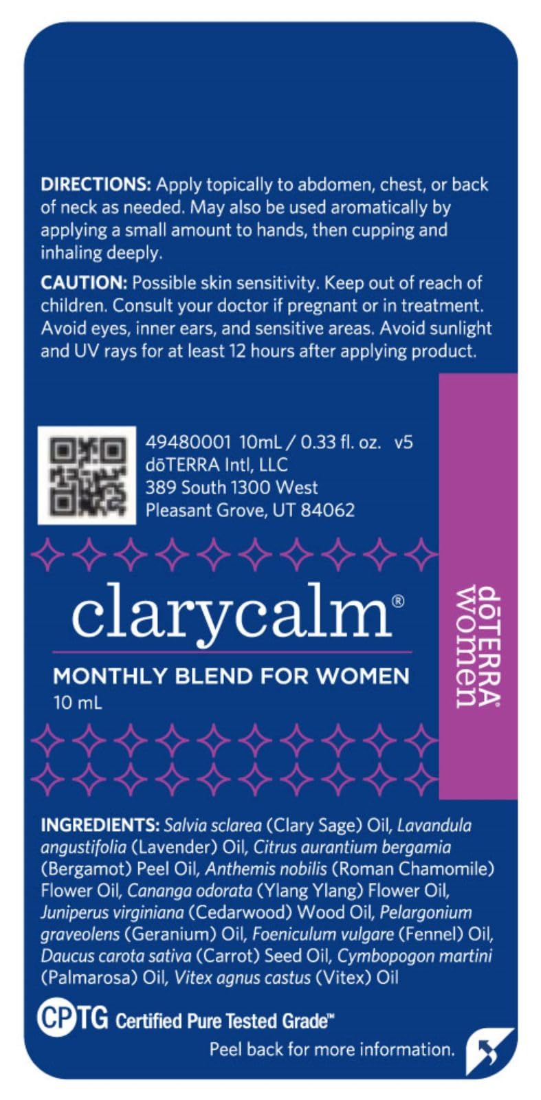 doTERRA Clary Calm Essential Oil Monthly Blend for Women - 10 ml (2 pack) by doTERRA
