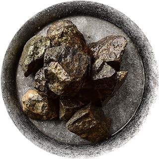 CHICKEN Bulk Crystals and Stones Chalcopyrite Ore Specimen Crystal Rough Stone Diffuser Crushed Demagnetizing Ornaments Rock Tumbling Supplies(2-3cm/500g)