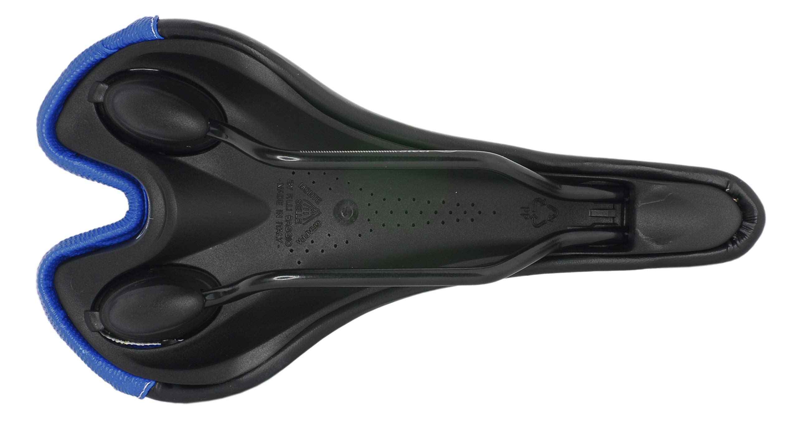 Siodło FatBike Rower MTB Trekking Unisex MOD. SM 4010 Wyprodukowano we Włoszech. Kolor niebieski
