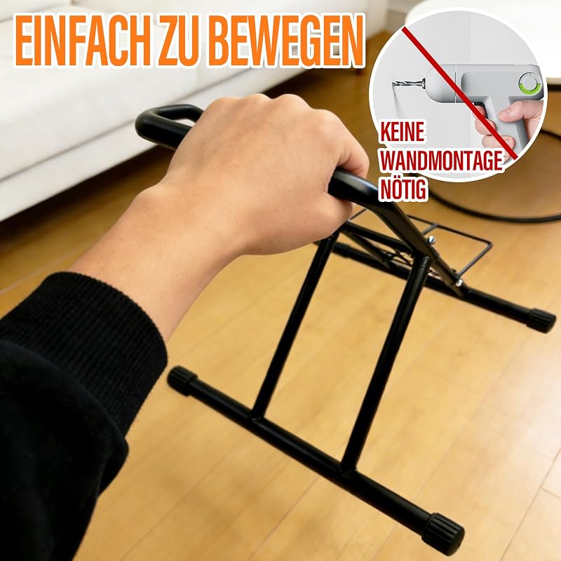 Suport de bicicletă cu montare pe sol Youkzuan pentru roți față și spate de 16-29 inchi, pentru MTB, e-bike și biciclete de șosea, interior și exterior