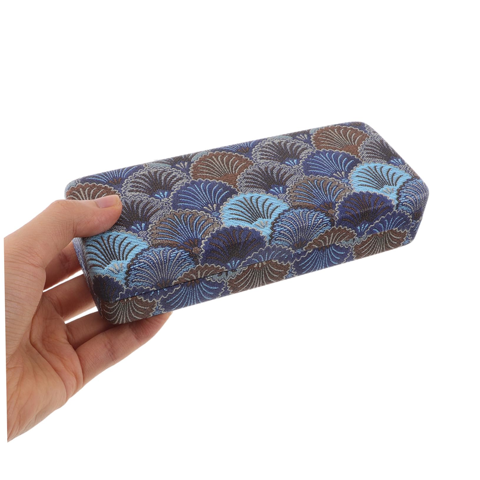 4pezzi Custodia Rigida Per Metallo Compatta e Portatile Per Sole Motivo Quadri Elegante e Resistente