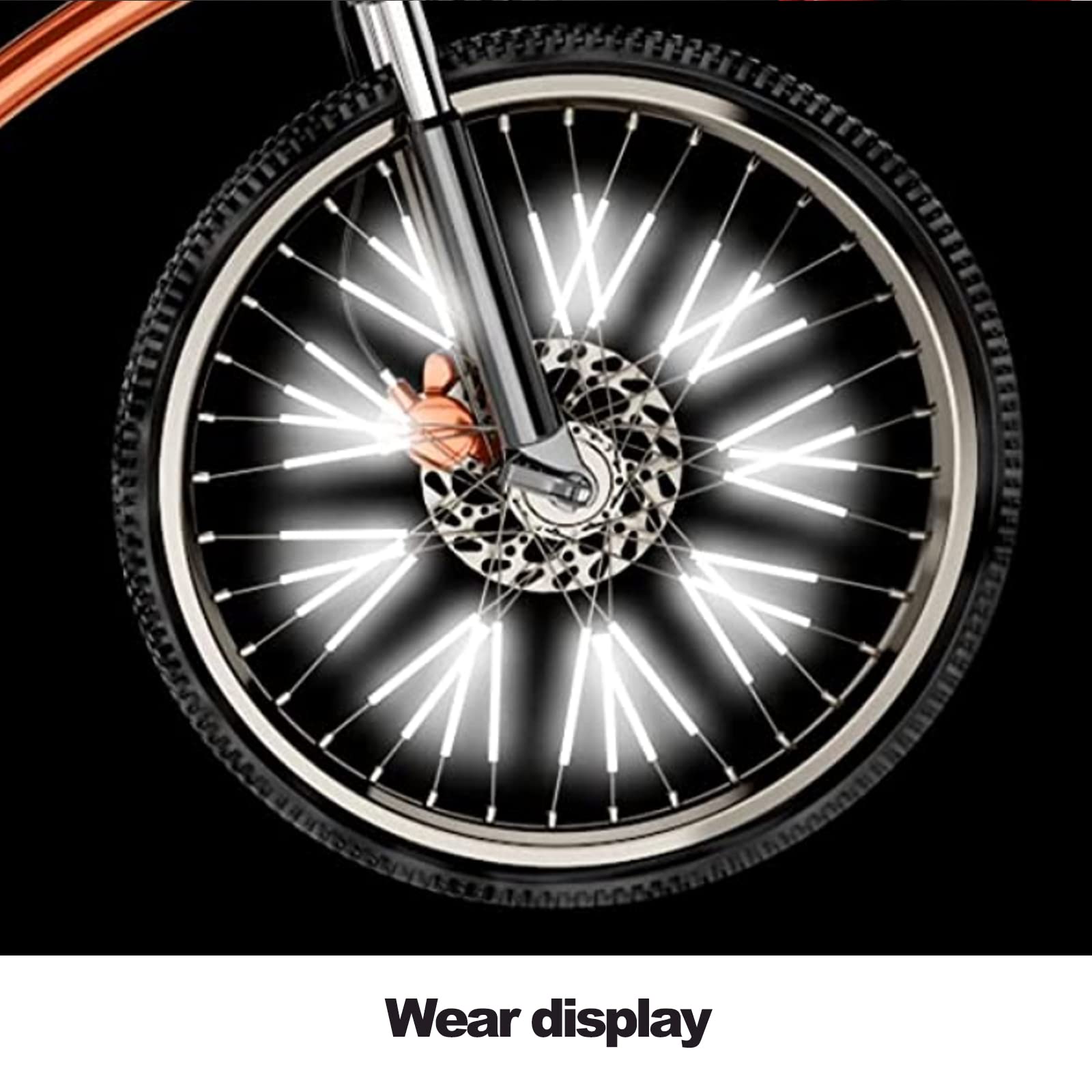 Réflecteurs De Rayons Vélo 72 Pièces - Sécurité Nocturne 360° Pour Roues De Vélo