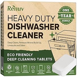 Dishwasher Cleaner + Washing Machine Cleaner Bundle - Heavy Duty Appliance Deep Cleaning, Descaling and Deodorizing.